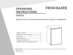 Frigidaire brands include electrolux, frigidaire, gibson, kelvinator, westinghouse, and others. Frigidaire Efr376 Black 3 2 Cu Ft Retro Mini Fridge In Black Use And Care Manual Manualzz
