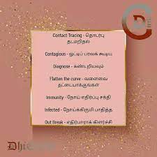 Learn English Vocabulary With Tamil Meaning Learn English Vocabulary Learn English English Words