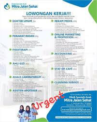 Lowongan kerja pabrik februari 2021. Klinik Mitra Jalen Sehat Genteng Lowongan Kerja Banyuwangi Facebook