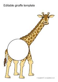 We'll start of by installing the giraffe template: Editable Giraffe Templates Sb6652 Sparklebox