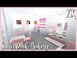 No Gamepass 14k Sweet Pink Bakery Bloxburg Youtube In 2020 Unique House Design Cafe House Modern Family House