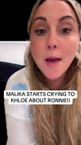 Malika Cries to Khloe about Ronnie
