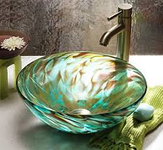 Over 200 years ago, fireclay sinks were. Aqua Iris By Suzanne Guttman Art Glass Sink Artful Home Glass Sink Glass Art Glass Blowing
