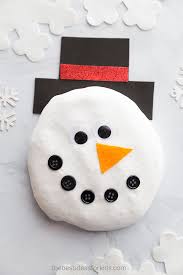Knead the slime to mix the snow into it. Fluffy Snowman Slime The Best Ideas For Kids