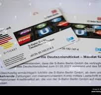 Berlin, Germany. 03rd Apr, 2023. Deutschland-Ticket chip ...