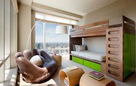 This elegant bed frame in a modern, angled construction features a third bed, a trundle, tucked beneath the lower bunk. 50 Modern Bunk Bed Design Ideas For Small Bedrooms