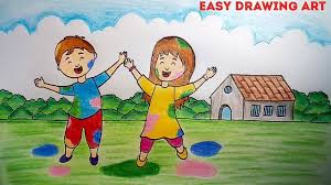 Easy Drawing Art How To Draw Holi Festival Scenery Facebook Today, learning how to draw a cartoon toucan! how to draw holi festival scenery facebook