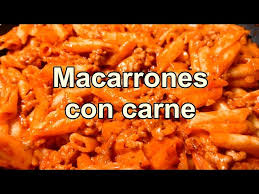 De carne picada 2 dientes ajo machacados orégano 5 cl. Macarrones Con Carne Picada Y Tomate Una Receta Muy Facil