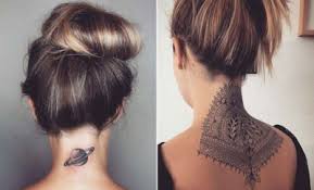 I'm sure you'll agree with me that back of the neck is a great place for tiny tattoos. 23 Edgy Back Of Neck Tattoos For Women Stayglam