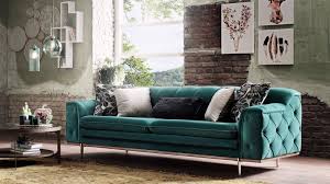 Canapea Fixa Tapitat Cu Stofa 3 Locuri Rosalina Verde L228xa97xh78 Cm Home Decor Interior Design Home