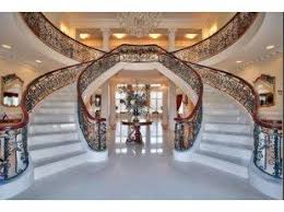 Since the foyer is the entrance of the house, a staircase is usually placed in this space leading to the upper floors of the house. Nice Entry Way Luxury Staircase House Staircase Staircase Design