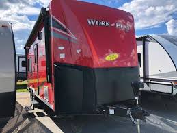 The latest good news from cinemacon 2021 2018 Forest River Work And Play Frp Series 18ec For Sale Greer Sc Rvt Com Classifieds Forest River Toy Hauler Rv Toy Hauler
