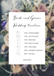 Write out honeymoon itinerary for family at home. Best 5 Wedding Timeline Templates To Download For Free Wedbox