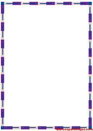 3.2 diseños de bordes de hojas a4 simples y fáciles. Marco Para Hoja Decorativo Lineas Blancas Lila Marcos Para Hojas