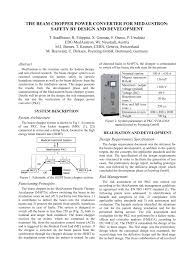 Antikoagulantien sind arzneistoffe, die die blutgerinnung verlangsamen. Pdf The Beam Chopper Power Converter For Medaustron Safety By Design And Development