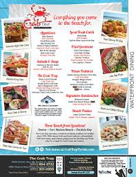 Holiday inn resort fort walton beach is a gulf front hotel, featuring 152 rooms,. The Crab Trap Menu Coupons The Menu Mag