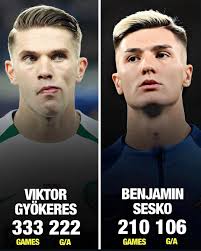Viktor Gyökeres dreamed of playing for Arsenal since his early days.  Emirates is anticipating the youngster's arrival. He is already a legend 🙌  👏 ❤️.