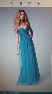 Watters Teal Bobbinet 337 Casual Bridesmaid Mob Dress Size 10 M 79 Off Retail