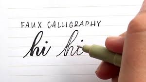 How To Do Calligraphy With A Normal Pen Loveleigh Loops I would reccomend just using a chisel tip marker for beginners, but if you really want to do it the real way, buy a dip pen set with nibs, holder for ink: