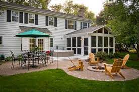 8 Ways To Have More Appealing Screened Porch Deck Backyard Porch Backyard Fire Hardscape Patio