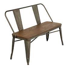 Aktuelle marken & trends · mode, möbel & vieles mehr Buy Erommy Metal Bench Industrial Mid Century 2 Person Chair With Wood Seat Dining Bench With Floor Protector Online In Indonesia B07vfr7667