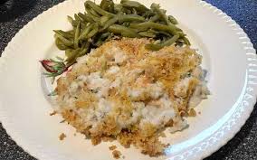 Four types of seafood are tossed together and baked with a cheesy white sauce. Pantry Seafood Casserole Recipe Recipezazz Com