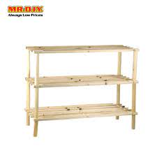 Jimat sangat masa & tenaga. Mr Diy 3 Tier Wooden Shoes Rack 63cm X 55cm Shopee Malaysia