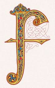F Lindisfarne Style By Twistedstrokes Deviantart Com On Deviantart Illumination Art Medieval Art Illuminated Letters
