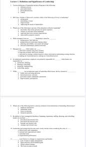 It should determine who benefits from the study and how that specific audience what significant scientific contribution is my study making to my field of research. Solved Lecture 1 Definition And Significance Of Leadersh Chegg Com