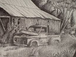 Download 586 truck drawing free vectors. Growing Up Back In My Day Barn Drawing Pencil Drawings Art