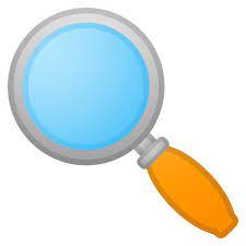 Magnifying Glass Tilted Left Emoji