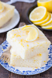 Easy Lemon Sheet Cake Recipe The Best Lemon Cake Made In A 9x13 Inch Pan With A Fresh And Quick Lemon Lemon Sheet Cake Recipe Sheet Cake Recipes Cake Recipes