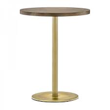 Hugo Round D1 Slim Table Base Antique Brass Steel Table Base Brass Table Base Table Base