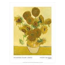Vincent van gogh irises 1890 flowers cool wall decor art print poster 36x24. Sunflowers Poster National Gallery Shop