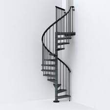 Sky030 47 In Iron Grey Spiral Staircase Kit Scala A Chiocciola Scale Esterne Scale