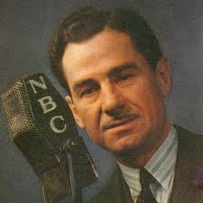 February 21, 1940 Lowell Thomas hosted the first regularly scheduled  television news program