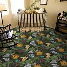 How Many Animals Can You Find Hiding Behind The Foliage In This Vibrant Jungle Scene Jungle Themed Carpet For Your Kid S Floor Coverings Flooring Kid Spaces