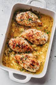 Baked Garlic Butter Chicken With Mozzarella Recipe Little Spice Jar Recipe Mozzarella Chicken Yogurt Marinated Chicken Garlic Butter Chicken