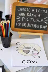 Alphabetpicturebook Baby Shower Fun Baby Shower Guest Book Baby Shower Planning