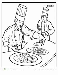 Chef Coloring Page Colouring Pages Coloring Pages Food Coloring Pages