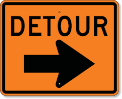 Detour Sign With Right Arrow 30 X 24 Streaming Movies Free Streaming Movies Online Road Signs
