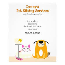 They include in home daytime, evening, and overnight pet care, dog walking, feeding, caring for sanitary conditions, and playtime. Pet Sitter S Promotional Flyer Zazzle Com In 2021 Pet Sitting Flyer Pet Sitters Pet Sitting