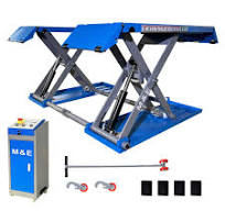 Amazon.com: M&E 7700lbs Mid Rise Scissor Lift Pneumatic ...