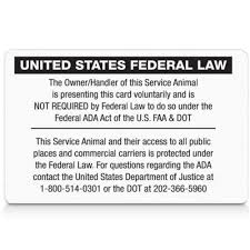 Registered Service Dog Ada Id Card Official Id For Your Service Dog The americans with disabilities act (ada) is a law that ensures the people with disabilities have the same rights and opportunities as those without disabilities. registered service dog ada id card official id for your service dog