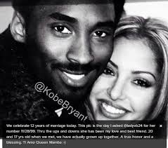 Vanessa bryant reflected on the love she and her late husband kobe bryant had for each other on sunday their 20th wedding anniversary. Kobe And Vanessa Bryant Celebrate 12 Year Wedding Anniversary Photos Vanessa Bryant Kobe Bryant Kobe Bryant Pictures