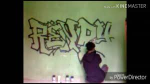 Grafiti, gambar grafiti nama, huruf, 3d keren, membuat tulisan nama grafiti keren, proses pembuatan grafiti dari mulai sketsa hingga jadi keren. Graffiti Nama Rendy Youtube