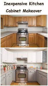 Plan on about $150 to $250 per square foot to professionally remodel your kitchen. 35 Awesome Diy Kitchen Makeover Ideas For Creative Juice Inexpensive Kitchen Cabinets Kitchen Diy Makeover Cheap Kitchen Makeover