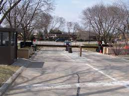 Vertical Pivot Crash Systems Providing Both Vehicle Denial And Anti-personnel Perimeter Security No Need For Dual Syst Perimeter Security Automatic Gate Gate