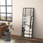 Trent Matherly Window Pane Metal Mirror