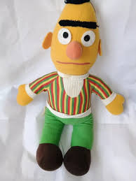 KNICKERBOCKER BERT 14" Plush Stuffed Doll Toy Sesame Street Muppet Vintage  Weird $14.99